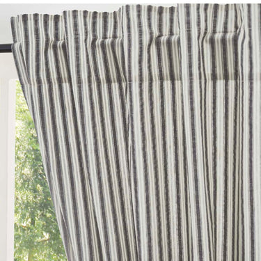 Ashmont Ticking Stripe Panel Set of 2 84x40 VHC Brands - The Fox Decor